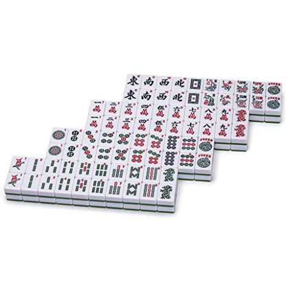 Yellow Mountain Imports Set of 166 American Mahjong Tiles, Huntington (Tiles Only Set) - color: Green