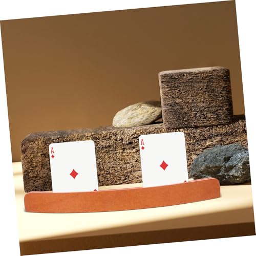 Wooden Playing Card Holder Stand for Game Cards for Board Games Stable Base