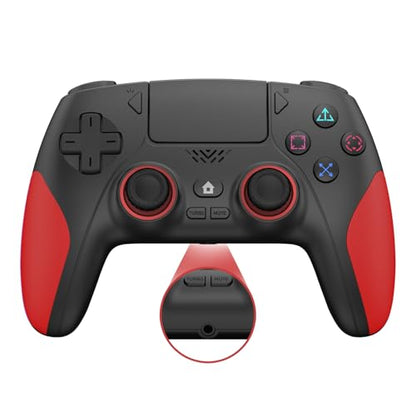Kamylorus Wireless Controller for PS-5/PC, Gaming Controller for PC with Hall Effect, Programmable/Remap/Turbo, 3.5Mm Audio Jack, Dual Vibration, 6-Axis Motion Control Gamepad with Speaker(Black)