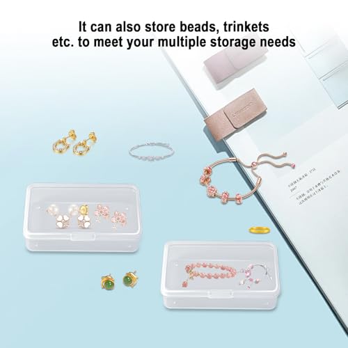 Blank Card Case, 8 Pack Clear Plastic Card Deck Box, Snaps Closed | Storage Box for Base Ball Trading Cards, Business Cards & More - color: 8 PCS Clear