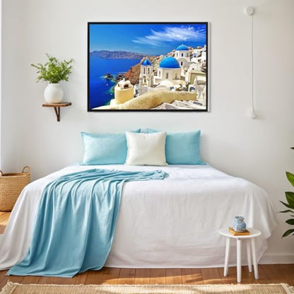 Puzzles for Adults 1000 Pieces Jigsaw Puzzles for Kids Challenging Game Toys Puzzle for Parents, Friends, Lovers and Children, Aegean Sea 27" x 20" - color: Aegean Sea
