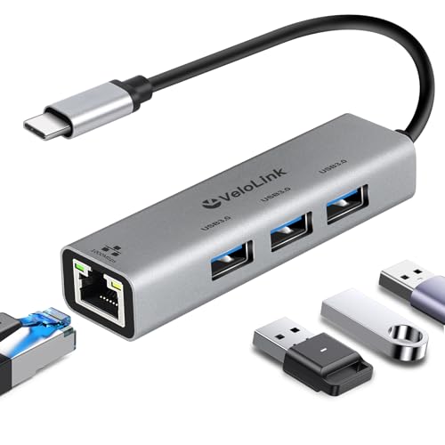USB to Ethernet Adapter,Ethernet to USB,USBA to RJ45 for Nintendo Switch 2,Gigabit Ethernet Adapter, LAN Network for Laptop, MacBook,Chromebook,Surface, Desktop,PC and More (USBC with 3.0hub) - size: USBC with 3.0hub