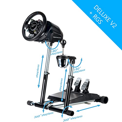 Wheel Stand Pro SuperG Wheel Stand with RGS shifter mount Compatible With Logitech G29 G923 G920 G27 G25 Wheels, Deluxe, Wheel and Pedals Not included.