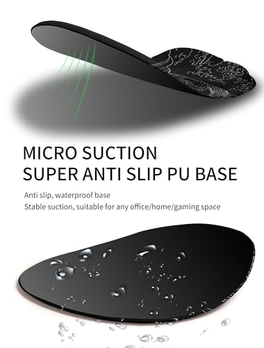 Palm-Rest and Wrist-Hugging Mouse Pad Wrist Rest, Ergonomic Wrist Support with Curve Fitting Cushioned Memory Foam for Carpal Tunnel Pain Relief, 9.9 x 8.3 Inch, Waves - color: Waves
