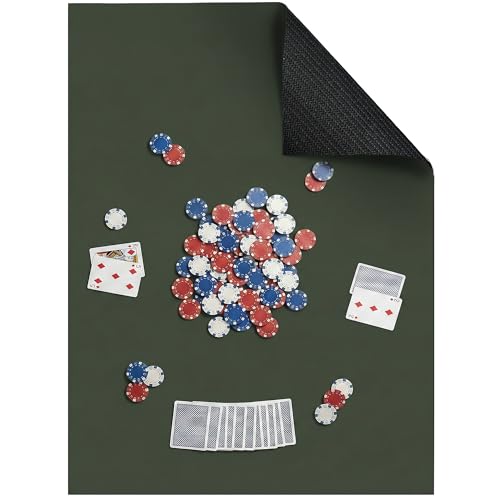 Board Game Mat for Table 31 x 55 Inches, Waterproof Neoprene Gaming Playmat for Mahjong, Poker, Board Games, Card Games, Tile Games, Dominoes & RPG–Large Portable Table Cover (Sage Green) - color: Sage Green, size: 31" x 55"
