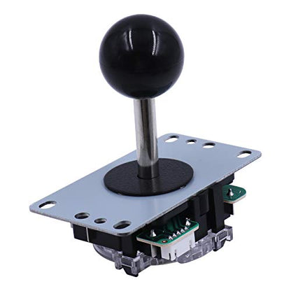 SJJX DIY Arcade Game Button and Joystick Controller Kit for Rapsberry Pi and Windows,5 Pin Joystick and 10 Push Buttons 823a mix black - color: Black Mix