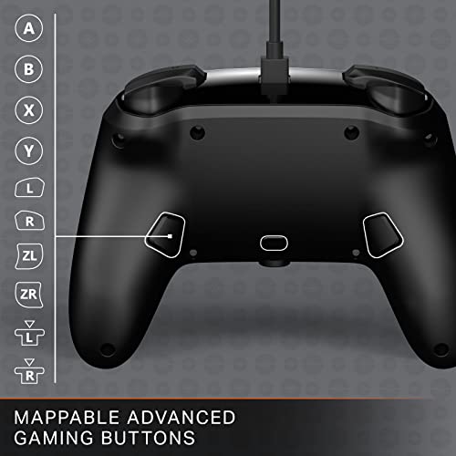 PowerA Enhanced Nintendo Switch and Switch 2 Wired Controller - Pikachu Black & Silver, Officially licensed - color: Pikachu Black & Silver