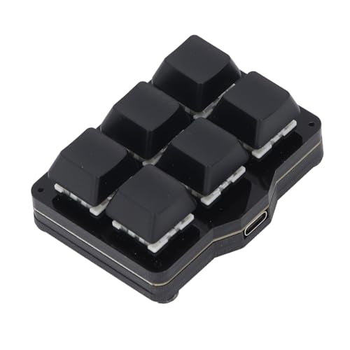 6 Key Mechanical Gaming Keyboard, NonConflict NKRO One Handed Macro Keypad, Macro Pad with Programmable Keys for PC Gaming OSU CSGO