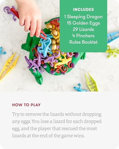 SimplyFun Dreaming Dragon - A Game for Kids Based on Steady Hands, Concentration, and A Little Luck - 2 to 4 Players - Kids Game Ages 6 & Up - style: Dreaming Dragon