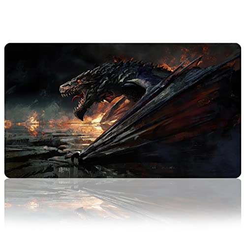 TCG playmat Table Mats Size 70X40 cm Mousepad Compatible for MTG RPG CCG Trading Card Game Play mats Original Play Mat Art Designs & Accessories (4) - color: 4