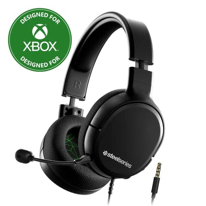 SteelSeries Arctis 1 Wired Gaming Headset – Detachable ClearCast Microphone – Lightweight Steel-Reinforced Headband – For Xbox, PC, PS5, PS4, Nintendo Switch, Mobile - style: Xbox