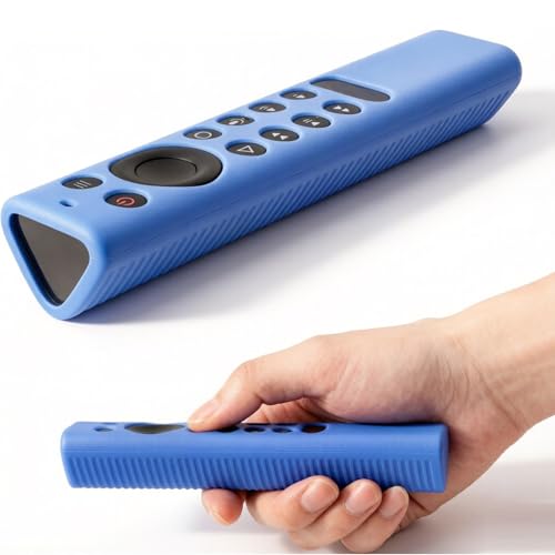 Silicone Protective Cover for NVIDIA Shield TV Pro/4K HDR Remote Controller Series, Light Weight Kids-Friendly Silicone Skin Anti-Slip/Shockproof with Hand Strap - color: Blue