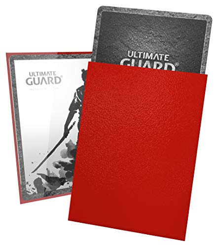 Ultimate Guard Katana Card Sleeves: 100 Standard Size TCG Sleeves, 66 x 91mm, Red Back, Tournament Quality, No PVC & Acid-Free, High Clarity - color: Red, size: Standard Size (66 x 91mm)