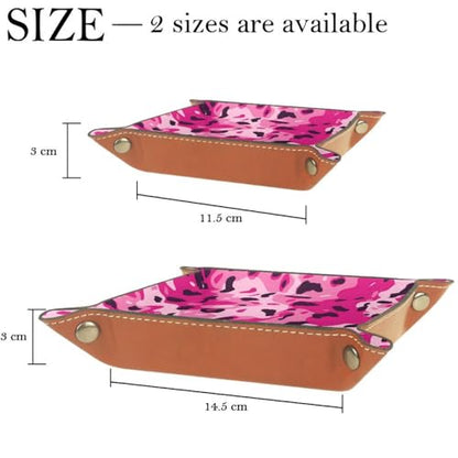 Pink Leopard Print Dice Tray Dice Rolling Tray Folding Dice Holder for Dice Games, Like RPG, DND and Other Table Games - color: Multi 12