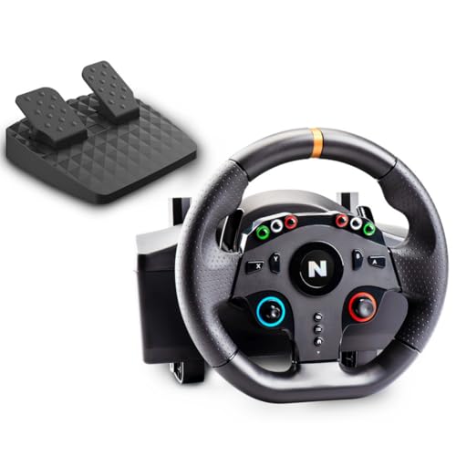 Nitho Drive Pro ONE V24 Racing Wheel with Pedals, 270° Gaming Steering Wheel Compatible with PC, PS4, Xbox One, Xbox Series X|S and Switch, Driving Simulator for Racing Games