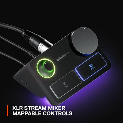 SteelSeries Alias Pro Kit — XLR Mic + Stream Mixer — 3x Bigger Capsule for Gaming, Streaming and Podcasting — USB/XLR Interface — Free Sonar Audio Software — Custom Controls — RGB — Single or Dual PC - style: Alias Pro