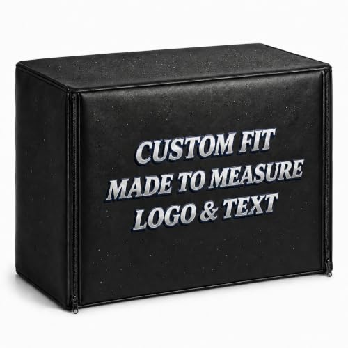 Custom Insulated Equipment Cover, Silver Oxford Fabric, Made to Measure | Made to measure with thermal lining, water-resistant surface, optional zipper access, and logo or text customization - color: PU Leather Dust Cover