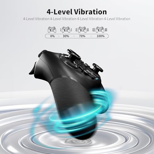 AceGamer 2 pack Wireless Controller for Nintendo Switch/Lite/OLED/Switch 2, Dual Vibration/Turbo/Ergonomic ! (Black*2) - color: Black*2