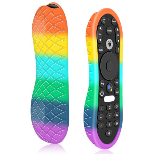 Silicone Case for TiVo Stream 4K Remote, Anti-Slip Shockproof Protective Cover for TiVo Stream Remote Controller Sleeve Protector Skin (Rainbow) - color: Rainbow