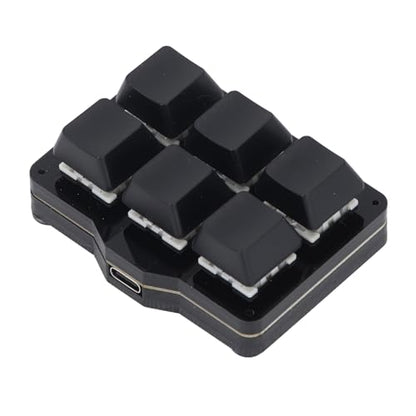 6 Key Mechanical Gaming Keyboard, NonConflict NKRO One Handed Macro Keypad, Macro Pad with Programmable Keys for PC Gaming OSU CSGO