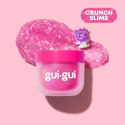 GUI GUI Fruity Glow Slime Kit, Crunch & Gloss Scented Slimes | Includes Gua Sha, Beauty Scoop, charms, booster, and collectible figurine in a slime kit for girls - style: Crunch & Gloss