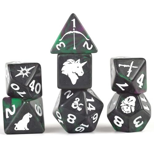 D&D Adventure Dice (Legend of Drizzt) - style: Legend of Drizzt