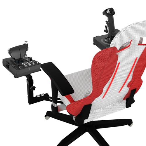 EG STARTS 2 Pack Chair Mount Hotas Mount Joystick Mount Compatible Logitech X52/X52 Pro/X56/X56 Rhino Hotas, Thrustmaster T. Flight Hotas/T.16000M FCS/TCA Officer Pack Airbus Edition, VKB Hotas Mount
