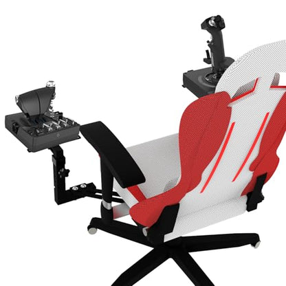 EG STARTS 2 Pack Chair Mount Hotas Mount Joystick Mount Compatible Logitech X52/X52 Pro/X56/X56 Rhino Hotas, Thrustmaster T. Flight Hotas/T.16000M FCS/TCA Officer Pack Airbus Edition, VKB Hotas Mount