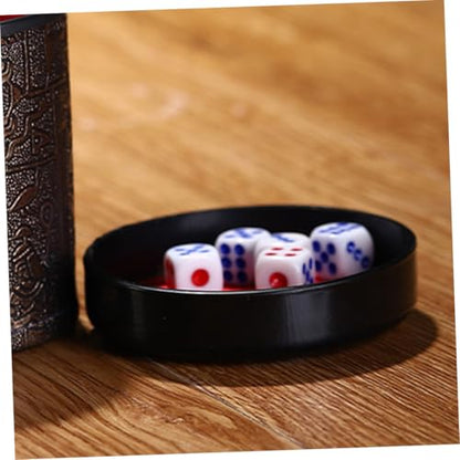 Vaguelly 5pcs Dice Cup Base Tray Precision Fit Dice Storage Case Plastic for Parties Games Bars Easy Installation Sound Dampening Design