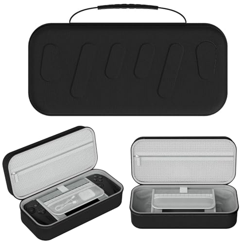 Carrying Case for ROG Xbox Ally X/Ally, EVA Hard Case Travel Storage Bag Anti-Drop Protective Cover for ROG Xbox Ally X Handheld Gaming Console & Accessories (Black) - color: Black