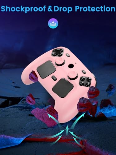 Oshmirian Case Cover for Steam Controller 2 2026,Soft Silicone Protector Cover,Skin Case for Steam Controller 2 with Button Cap, Anti-Scratch,Shockproof,Pink - color: Pink