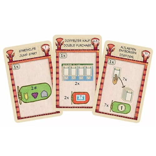 Rio Grande Games Faiyum Privileges Expansion Strategy Card Game, 1-5 Players, Ages 14+