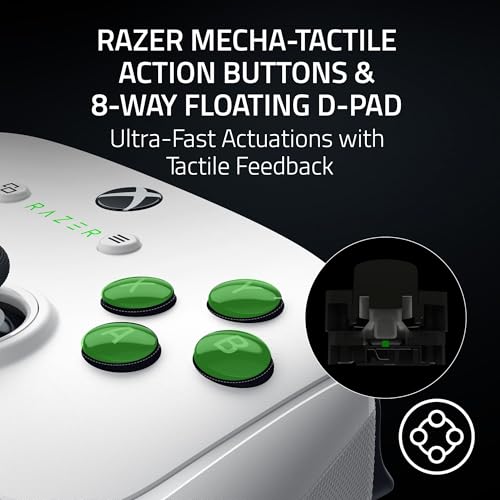 Razer Wolverine V3 Pro Wireless Gaming Controller: Licensed for Xbox Series X|S, Xbox One, Windows PC - 6 Remappable Buttons - Fast Triggers - Customizable Thumbsticks - Wired Tournament Mode - White - color: White