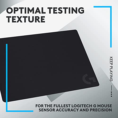 Logitech G240 Cloth Gaming Mouse Pad (340x280x1) - Black | 340x280x1, Optimized for gaming sensors, moderate surface friction - size: M, style: Cloth