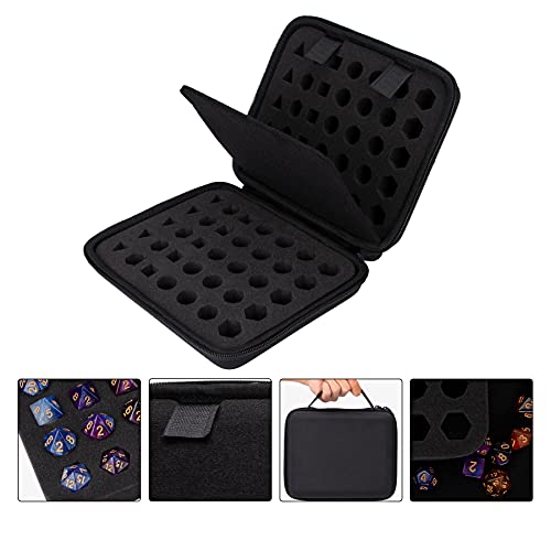 Aenllosi Hard Case for DND Dice Set 70 Polyhedron DiceSmall | EVA case construction, Custom-cut compartments, Cushioned interior, Case only