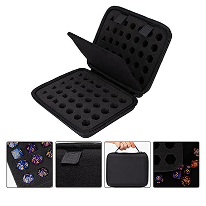 Aenllosi Hard Case for DND Dice Set 70 Polyhedron DiceSmall | EVA case construction, Custom-cut compartments, Cushioned interior, Case only