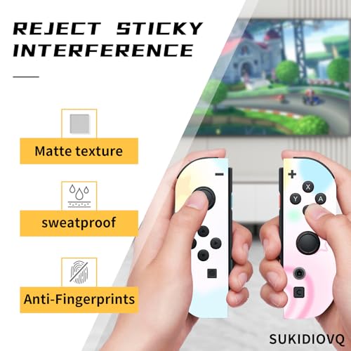 for Nintendo Switch 2 Skin Wrap Cover Decal Sticker Wrap Vinyl Mixed-Color Pattern (Heart Pattern) - color: Heart pattern