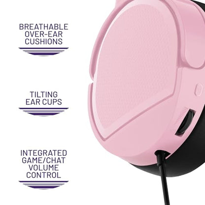 4Gamers Panther Wave Gaming Headset Blush for PS5, Xbox & PC - color: Blush