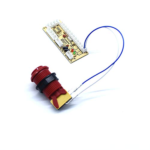 Arcity 20 Pcs Arcade Button Wires Harness Cable for Zero Delay USB Encoder PCB with 0.187" 4.8mm Terminals Compatible with Micro Switches HAPP Style Arcade Buttons Joysticks New - color: 0.187 inch(4.8mm)