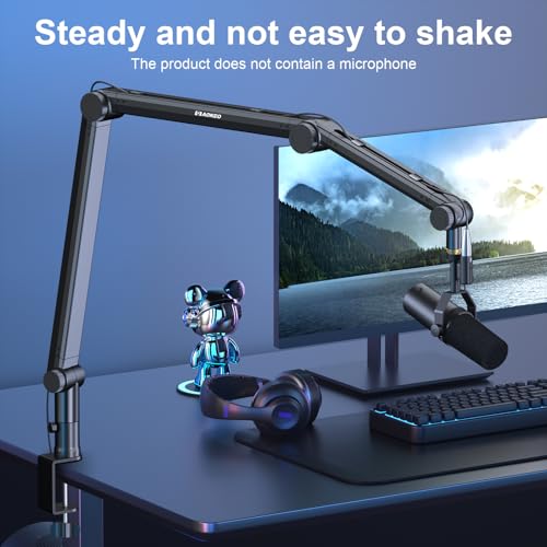 Microphone Arm,Aokeo AK-49 Adjustable Compact Mic Suspension Boom Scissor Arm Stand For Blue Yeti,Snowball iCE,HyperX QuadCast,Etc - color: AK-49