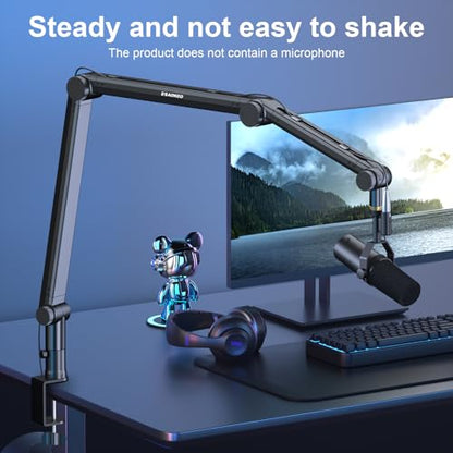 Microphone Arm,Aokeo AK-49 Adjustable Compact Mic Suspension Boom Scissor Arm Stand For Blue Yeti,Snowball iCE,HyperX QuadCast,Etc - color: AK-49