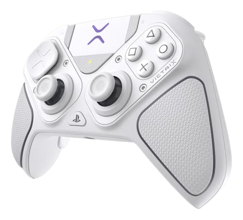 Turtle Beach Victrix Pro BFG Reloaded Wireless Gaming Controller for PS5 | PS5, PS4, PlayStation, PC, Modular, Fightpad Module, Hall-Effect Sticks, Triggers, 4 Remappable Buttons, Esports, White - color: White