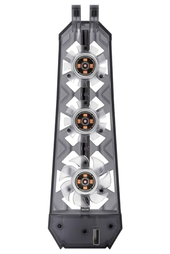 PS5 Cooling Fan (Not for Slim/Pro) High-Efficiency Cooler with USB3.0 | Cooling Fan for PS5, PS5 Accessories with Quiet Cooler Fan, Air Balance Blade, Blue Led Light - style: Space Black
