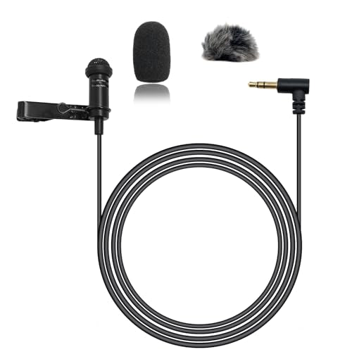 Lavalier Lapel Microphone Omidirectional Condenser Microphone for DJI Mic 2,Mic for Rode Wireless GO 2 / II Transmitters(Standard 3.5mm TRS Plug for DJI and for Rode) - size: 3.5mm TRS Plug (DJI and Rode)