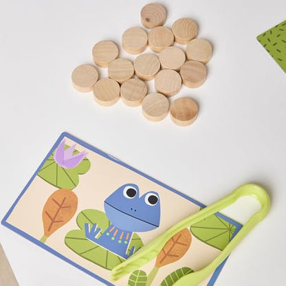 Miniland Board Game for Kids +5, Develops Fine Motor Skills, Come with Wooden Bugs, Tweezers and Game Boards, Children Memory and Pincer Grasp | Catch The Bug - color: Catch the Bug
