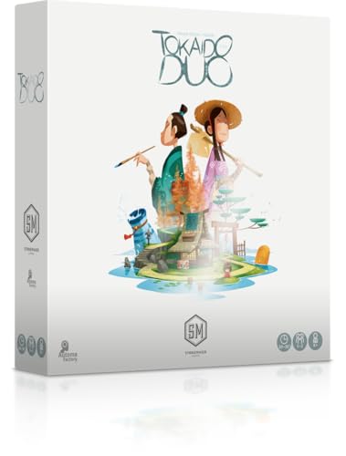 Stonemaier Games: Tokaido Duo by Antoine Bauza | A Zen Strategy Board Game About Traveling in Japan for Adults & Family | Visit Shrines, Share Lovely Vistas, & Collect Souvenirs | 1-2 Players, 45 Mins
