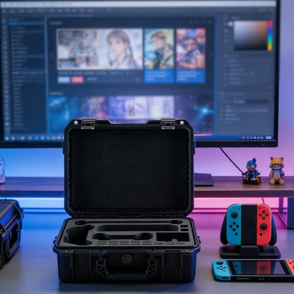 Drogear Switch 2 Carrying Case, 26 Game Card Slots, Portable Travel Hard Full Protection, All In One Storage Case for Nintendo Switch 2 Console Accessories PlayStation Vita, Waterproof & Shockproof
