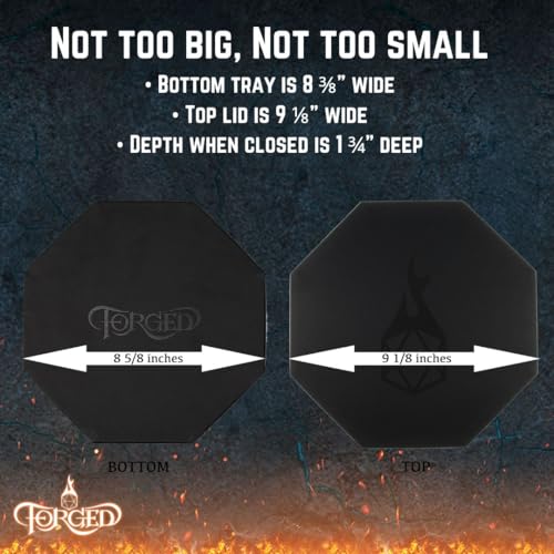 Forged Dice Co. Dice Arena Rolling Tray and Storage Compatible with Any dice Game, D&D and RPG Gaming - color: Blue