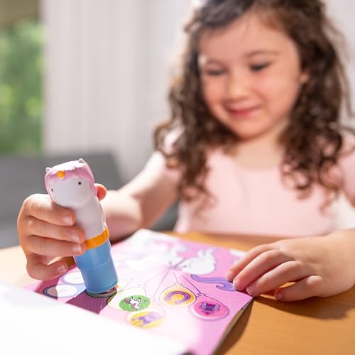 Melissa & Doug Sticker Wow!™ Unicorn Bundle: Sticker Stamper, 24-Page Activity Pad, 600 Total Stickers, Arts and Crafts Fidget Toy Collectible Character - style: Unicorn