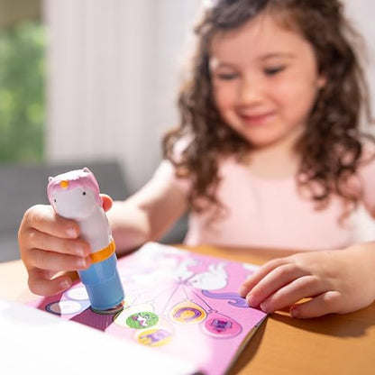 Melissa & Doug Sticker Wow!™ Unicorn Bundle: Sticker Stamper, 24-Page Activity Pad, 600 Total Stickers, Arts and Crafts Fidget Toy Collectible Character - style: Unicorn